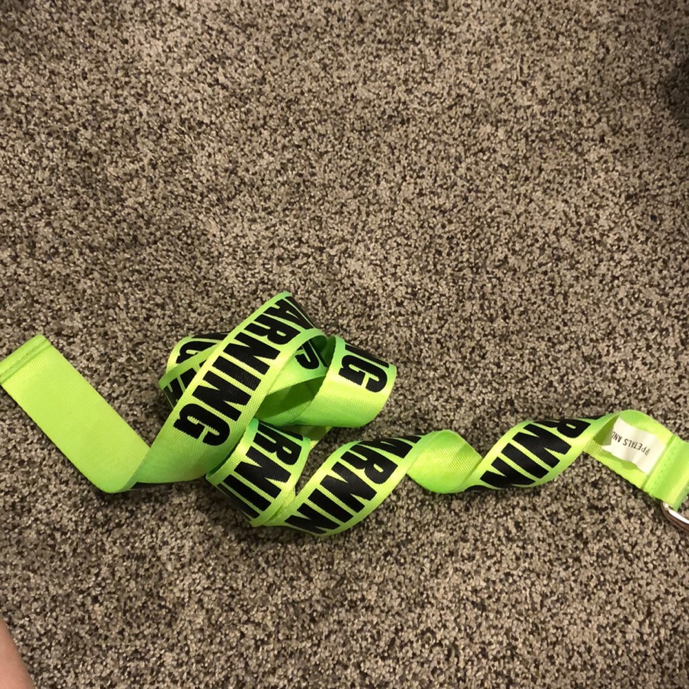 Neon Green Warning Belt